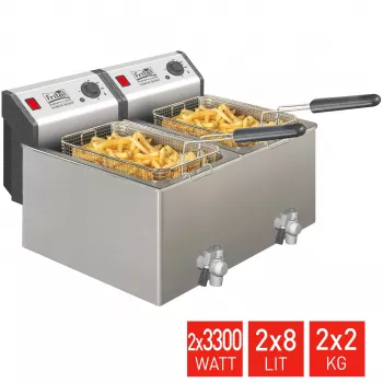 FRITEL TURBO SF rasvakeitin 16 litraa 6,6 kW ruostumaton teräs