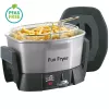 FRITEL Starter -rasvakeitin 1,5L 1400W musta/harmaa/hopea