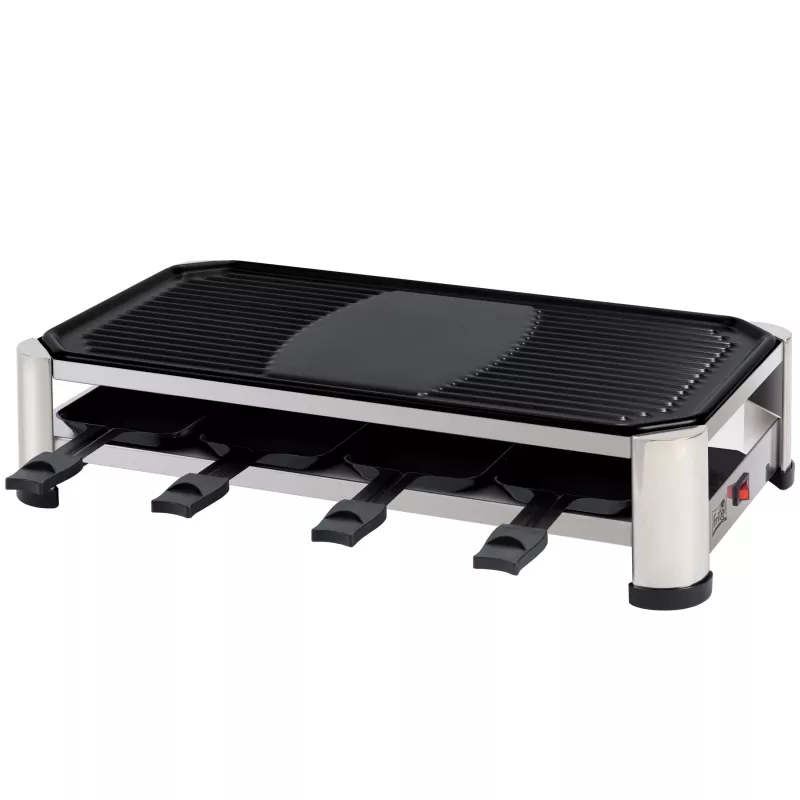 FRITEL RG 2170 raclette-grilli ruostumaton teräs kromi/musta 1200 W 8 henkilölle