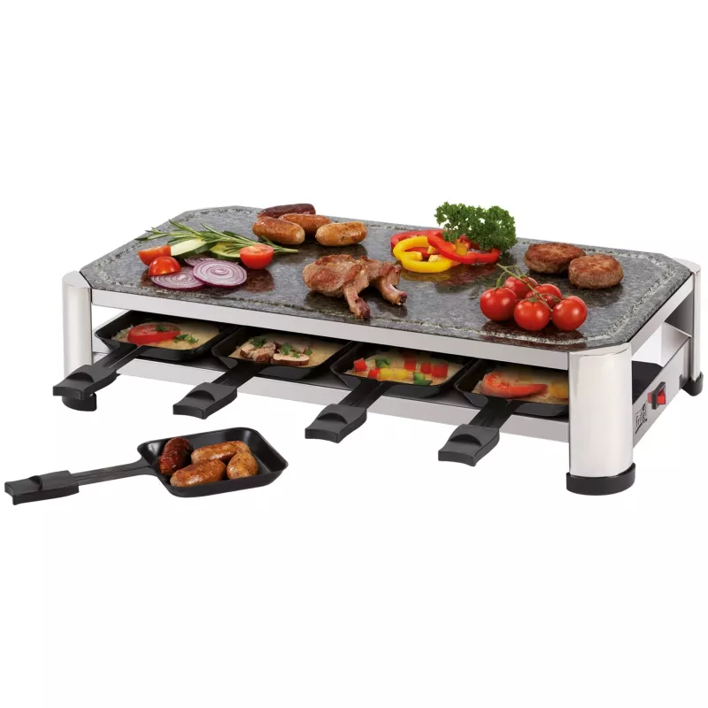 FRITEL SG 2180 Raclette ruostumaton teräs/kromi musta