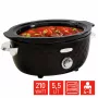 FRITEL Family Slow Cooker 5.5 litraa 210W musta/kromi