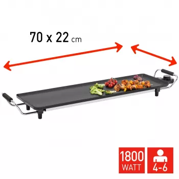 Fritel TY 1689 Teppanyaki-sähkögrilli 1800 W, paistopinta alumiinivalua
