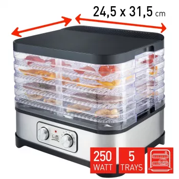 FRITEL Family kuivuri 250W hopea/harmaa