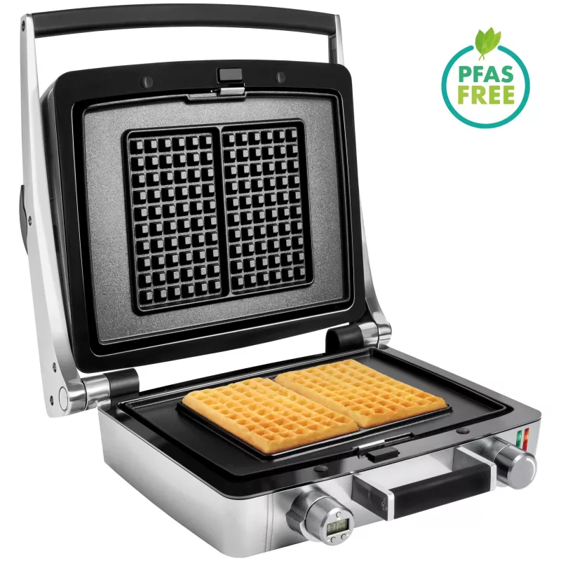 Fritel CW 3647 2 vohvelirautaa 1600 W harmaa, hopea