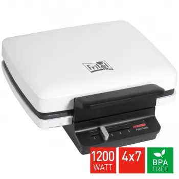 FRITEL WA 1230 vohvelirauta 4x7 valkoinen