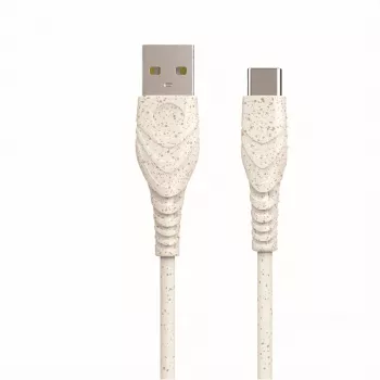 BIOND USB-A - USB-C 3A 2M lataus- ja datakaapeli - musta