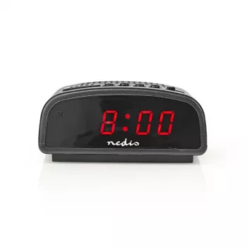 Nedis CLDK008BK LED-herätyskello torkkutoiminnolla, musta