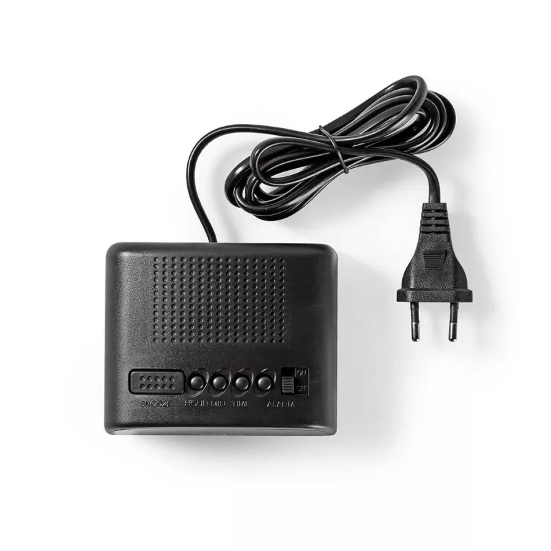 Nedis CLDK008BK LED-herätyskello torkkutoiminnolla, musta