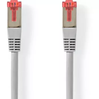 Nedis Cat6 S/FTP RJ45 -verkkokaapeli 5,00 m harmaa pyöreä PVC ripustus