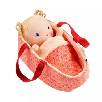 Lilliputiens Anais the Fox pehmeä nukke leikkisetti korilla, asulla ja peitolla