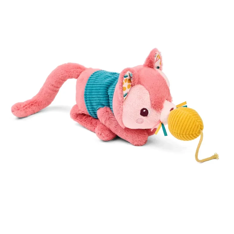 Lilliputiens Jeanne-kissa pehmolelusarja korilla ja lisävarusteilla, 12 kk+