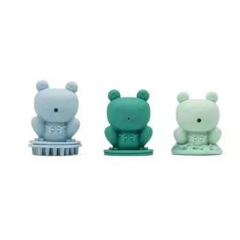 Lilliputiens aistillinen kylpyletkusetti 3 sammakkoa 9 kk+