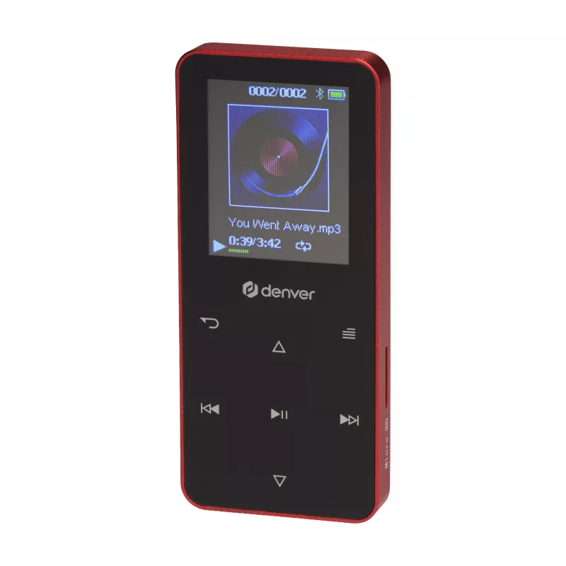 Denver MP-1830R MP4-soitin Bluetoothilla, 1,8 tuuman näyttö, 4GB, punainen