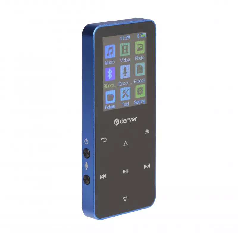 Denver MP-1830BU MP4-soitin Bluetoothilla, 1,8 tuuman näyttö, 4GB, sininen