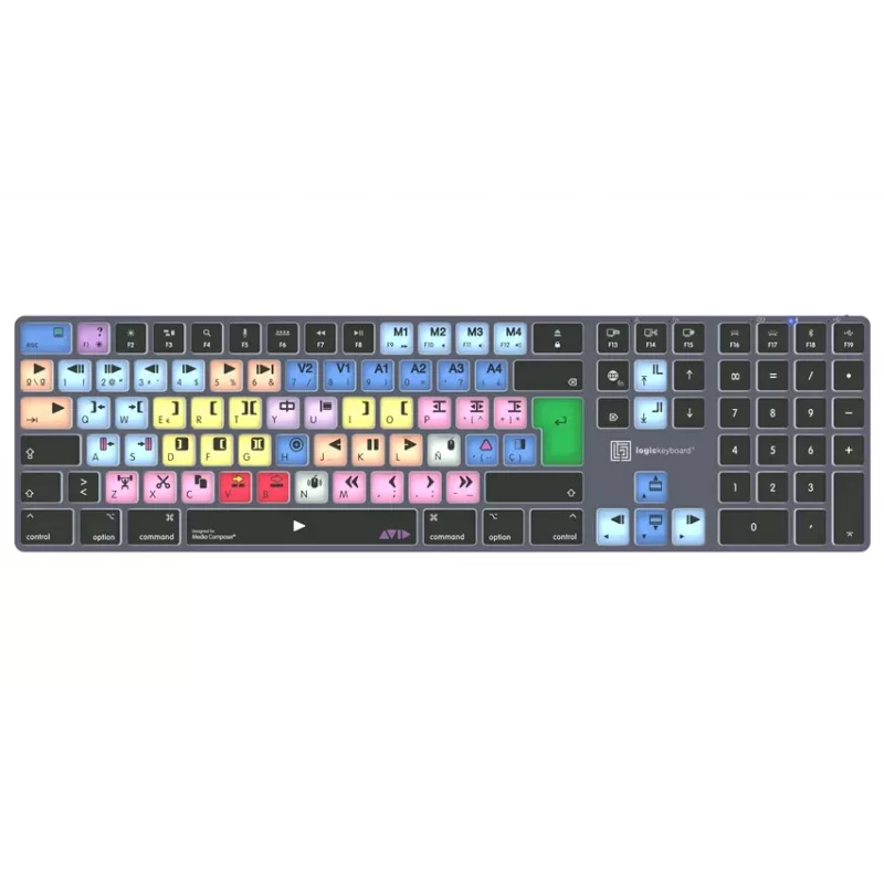 Logickeyboard Avid Media Composer Titan SP (Mac) - erikoismuokkausnäppäimistö