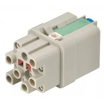 HARTING Han Q12-F-QL naarasliitin, 12 kontaktia, Quick-Lock-liitäntä, 1,5 mm²