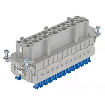 HARTING Han E® ES Press -teollisuusliitinsisäosa, naaras, 24 kontaktia, 16A, 500V