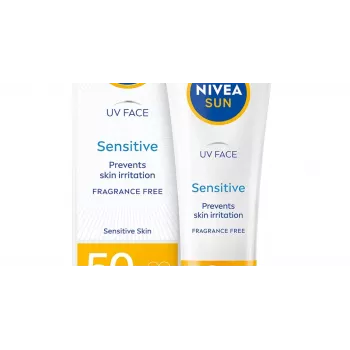 NIVEA Sun Sensitive kasvojen aurinkovoide LSF50 50ml