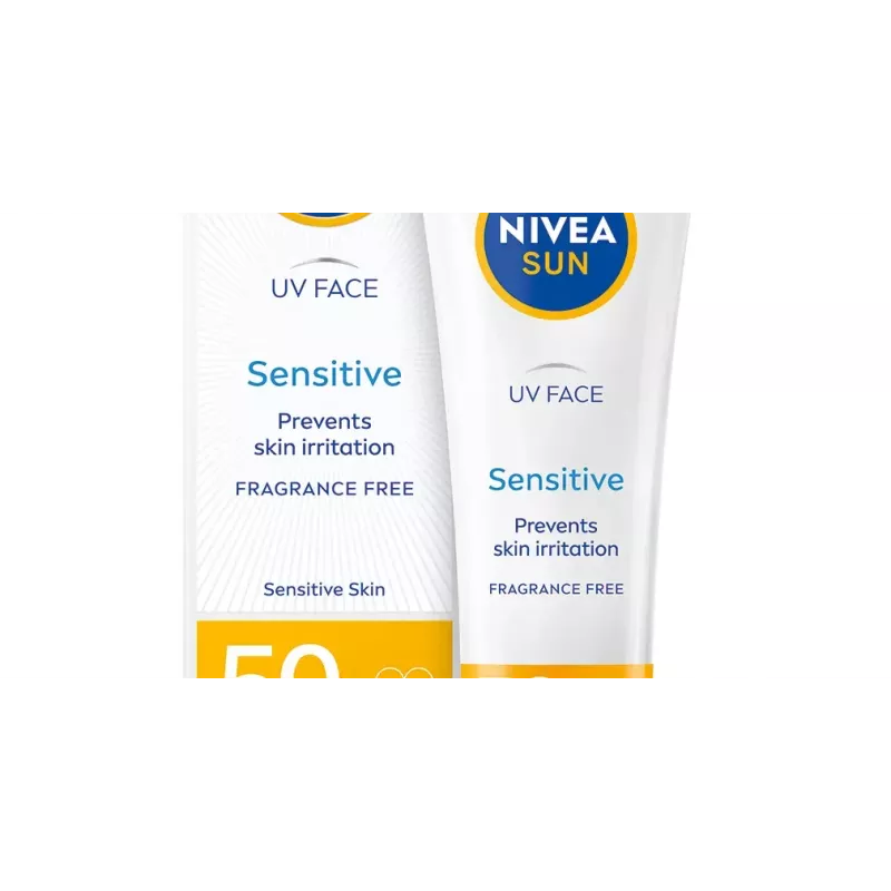 NIVEA Sun Sensitive kasvojen aurinkovoide LSF50 50ml