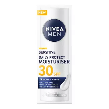NIVEA Men Sensitive Daily Protect kosteusvoide kasvoille SPF30 50 ml