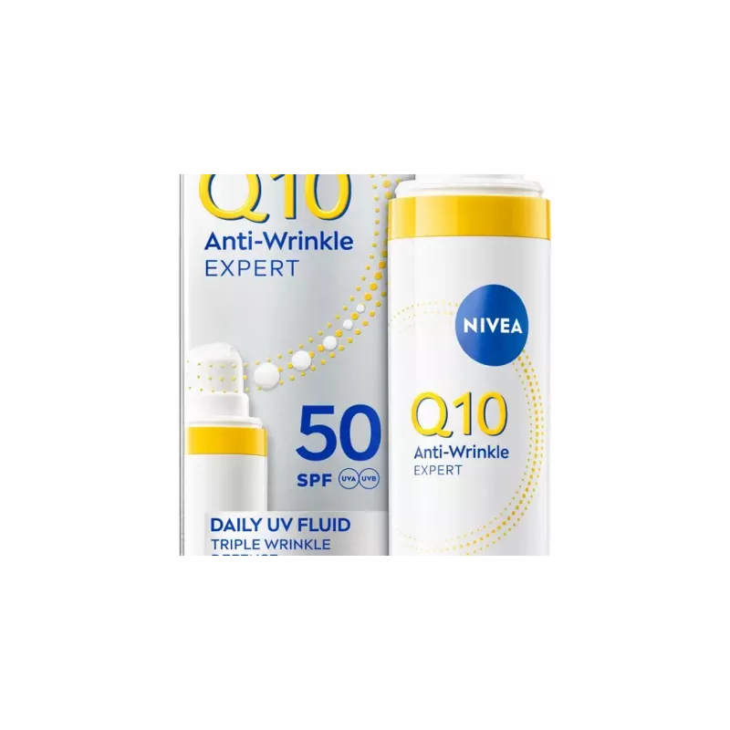 NIVEA Q10 Daily UV Fluid Anti-Wrinkle kasvot SPF50 40 ml