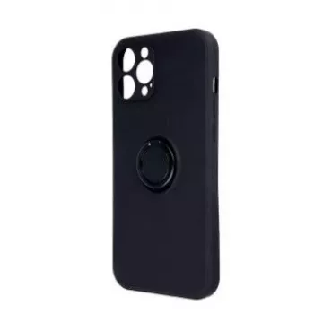 iLike Samsung Galaxy A14 4G / A14 5G Finger Grip -kuori musta