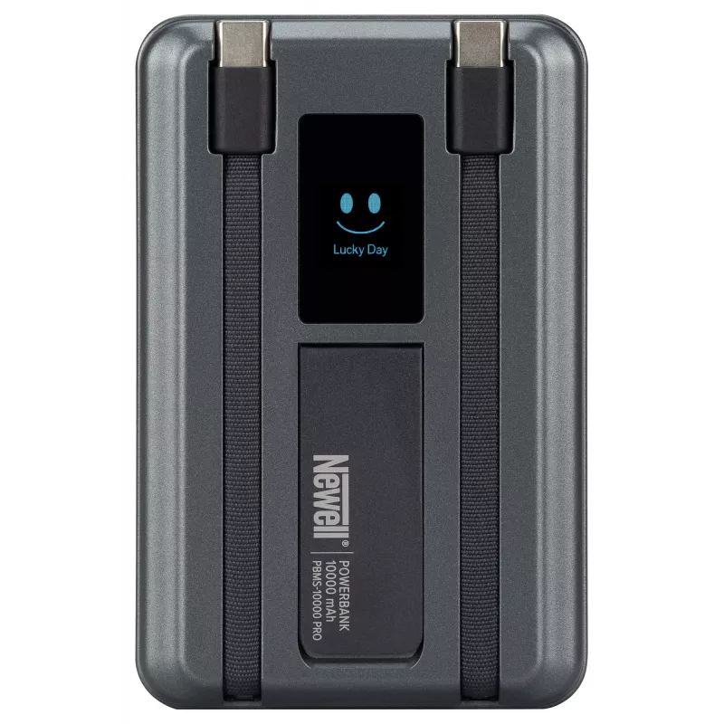 Powerbank Newell MS-10000 Pro MagSafe 10000 mAh 2x USB-C - harmaa