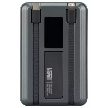 Powerbank Newell MS-10000 Pro MagSafe 10000 mAh Lightning, USB-C - harmaa