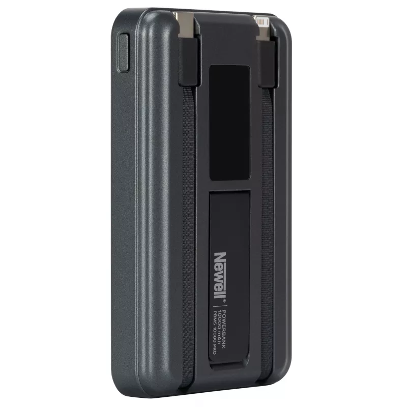 Powerbank Newell MS-10000 Pro MagSafe 10000 mAh Lightning, USB-C - harmaa