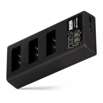 Newell CD-USB-C kolmikanavainen akkulaturi Canon LP-E17 -akuille