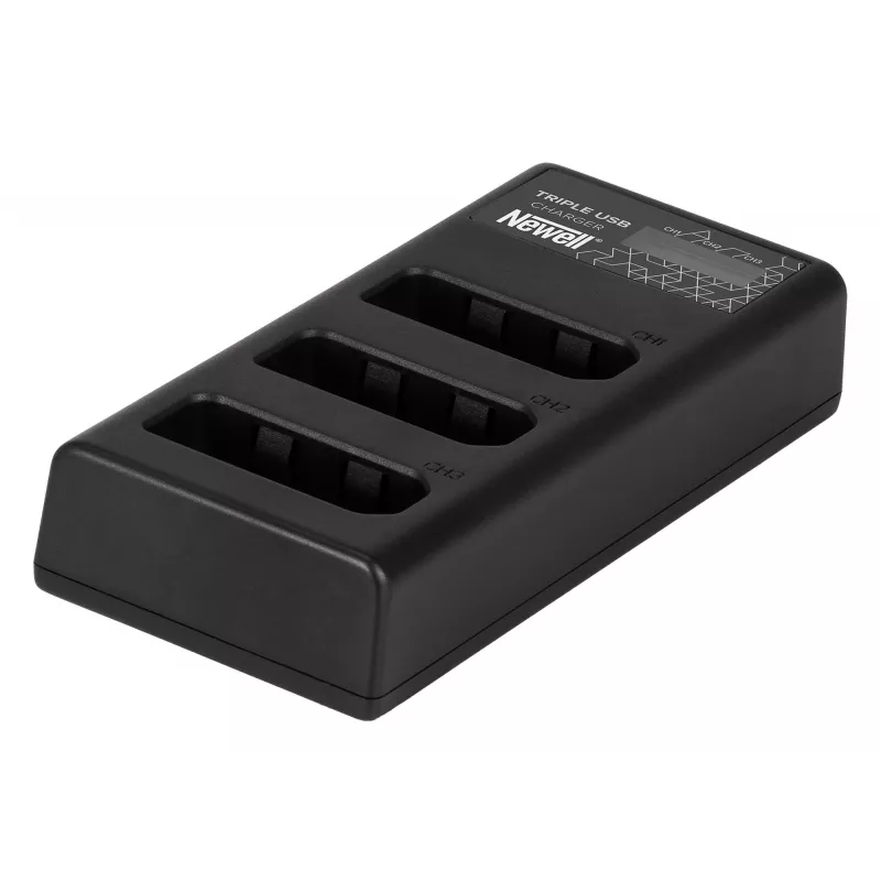 Newell CD-USB-C 3-kanavainen akkulaturi Nikon EN-EL14 -akuille