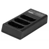 Newell CD-USB-C kolmikanavainen laturi Canon LP-E6 -akuille