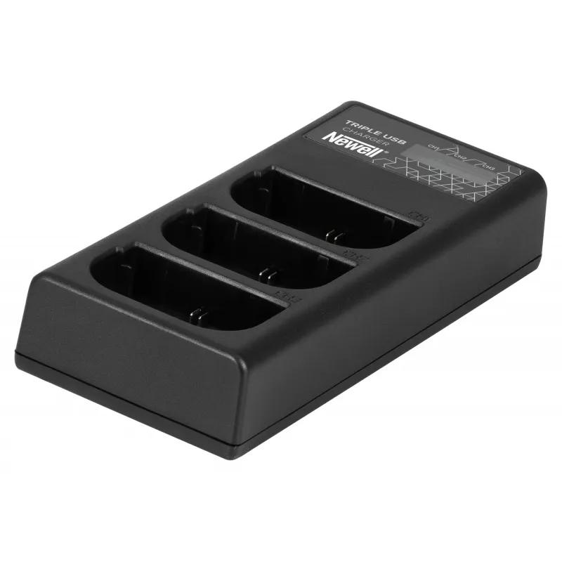 Newell CD-USB-C kolmikanavainen laturi Canon LP-E6 -akuille