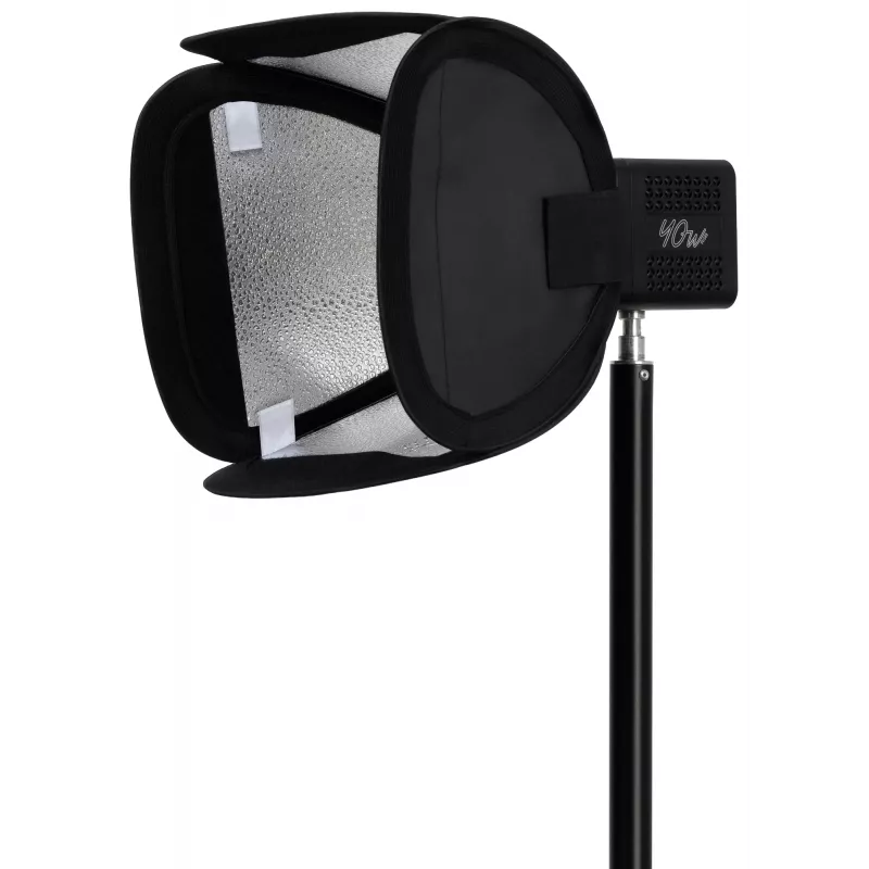 Newell 25 cm neliömäinen softbox Mini Bowens -kiinnityksellä Tara-valolle