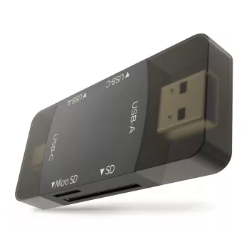 Newell OTG 4-in-1 USB 3.0 -keskitin musta