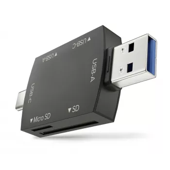 Newell OTG 4-in-1 USB 3.0 -keskitin musta