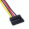 Akyga AK-CA-17 Molex-SATA-virtasovitinkaapeli, 15 cm