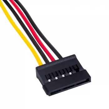 Akyga AK-CA-17 Molex-SATA-virtasovitinkaapeli, 15 cm