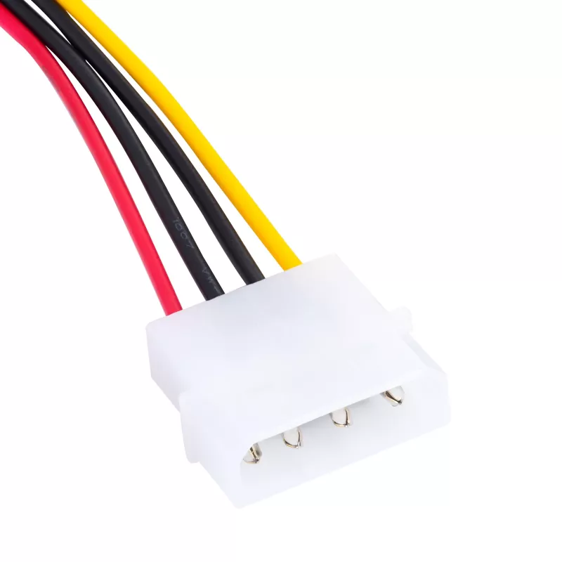 Akyga AK-CA-17 Molex-SATA-virtasovitinkaapeli, 15 cm