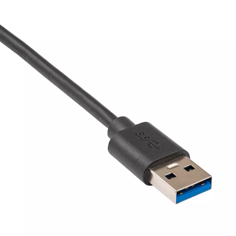 Akyga AK-AD-33 aktiivinen USB 3.0 -keskitin, 4 porttia yksittäisillä kytkimillä, 15 cm, musta