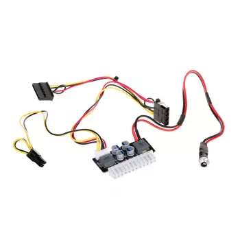 Akyga AK-CA-38 PICO-PSU DC/ATX-virtalähdeadapteri, 120 W, 12 V DC -tulo, 24-pin ATX, P4, SATA, Molex