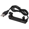 Akyga AK-SW-19 USB-latauskaapeli klipsillä Garmin Forerunner 220 -kellolle, 1 m, musta