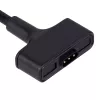 Akyga AK-SW-23 magneettinen USB-latauskaapeli Fitbit Ionic -kellolle, 1 m, musta