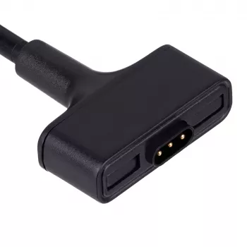 Akyga AK-SW-23 magneettinen USB-latauskaapeli Fitbit Ionic -kellolle, 1 m, musta