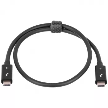 Akyga AK-USB-33 USB-C–USB-C Thunderbolt -kaapeli, 40 Gbit/s, 100 W, 0,5 m, musta