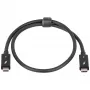 Akyga AK-USB-33 USB-C–USB-C Thunderbolt -kaapeli, 40 Gbit/s, 100 W, 0,5 m, musta