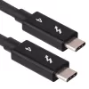 Akyga AK-USB-33 USB-C–USB-C Thunderbolt -kaapeli, 40 Gbit/s, 100 W, 0,5 m, musta