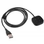 Akyga AK-SW-27 magneettinen USB-latauskaapeli Fitbit Versa 3 / Sense -kelloille, 1 m, musta
