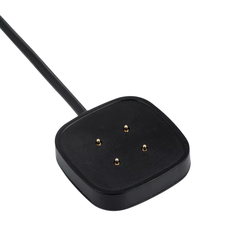 Akyga AK-SW-27 magneettinen USB-latauskaapeli Fitbit Versa 3 / Sense -kelloille, 1 m, musta