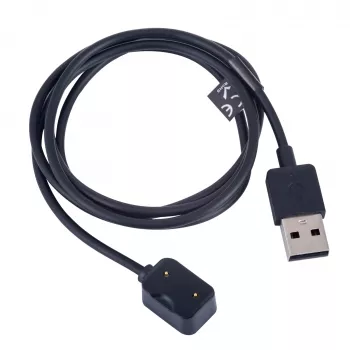 Akyga AK-SW-30 magneettinen latauskaapeli Amazfit Cor A1702 -kelloille, USB-A, 1 m, musta